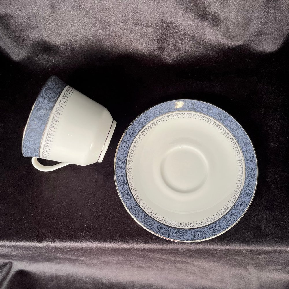 Flat Cup & Saucer Set | Sherbrooke by Royal Doulton - Picture 4 of 4